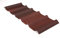 ONDUVILLA Dachplatten Bitumenwellplatten Anthrazit-Dachsystem zum Verlegen-Dachmaterial wetterfest&langlebig–Für Carport,Gartenhaus,Schuppen&Vordach–7er Set (rot geflammt, 2,17 m²)