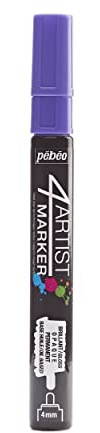 Pebeo 4Artist Marker, Oil Paint Marker, 4 mm - Violet