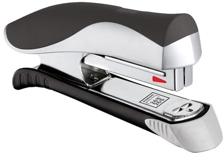 Maped - Ergologic Half Strip Stapler - Compact and Portable - Office Workers - Stapling Documents for Organization - Compact and Portable - Soft-Touch Material, 400 Free Staples, 10 Year Guarantee