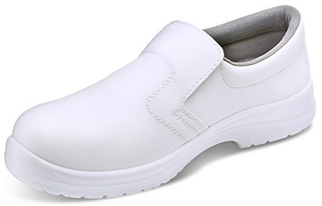 MICRO-FIBRE SLIP ON SHOE S2 WHITE 06.5