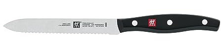 ZWILLING Coltello Universale, Lunghezza lama: 13 cm, Lama Seghettata, Acciaio Inox /Impugnatura in Plastica, Twin Pollux