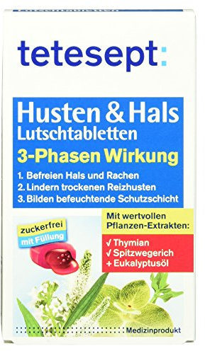 tetesept Husten und Hals Lutschtabletten, 20 Stück