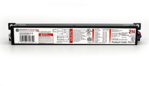 GE Lighting 72275 GE232-MV-N 120/277-Volt Multi-Volt ProLine Electronic Fluorescent T8 Instant Start Ballast 2 or 1 F32T8 Lamps