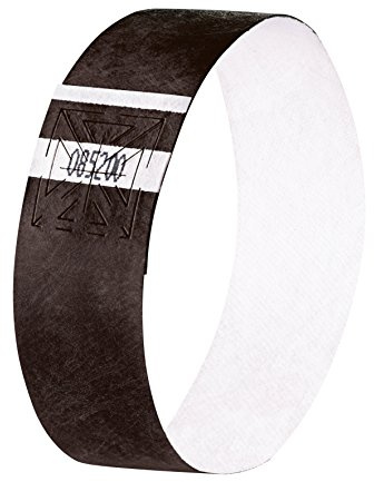 SIGEL EB215 Einlassbänder Super Soft, 120 Stück, schwarz, Festival Armbänder