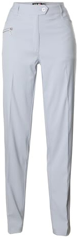 RJB JRB Ladies Golf Trousers (Choice of Colours) + Free Socks (Light Grey, 12)
