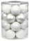 MAGIC Weihnachtskugeln Glas 6cm 20 STK. Christbaumkugeln Farbe: Just White-Mix (weiß)