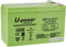 U-Power - Hermetische AGM-Blei-Säure-Batterie 7.2Ah 12V - Akkus Faston F1 4.8mm