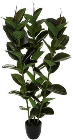 Atmosphera - Künstlicher Ficus robusta H. 120 cm - Grün