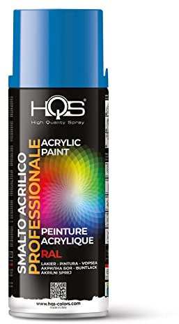 HQS Bombe de peinture acrylique, couleurs Ral (Ral 5015 - Bleu ciel)