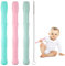 Beißröhrchen, Silikon Beissring Baby, BPA-frei, Zahnungshilfe, Greifling, Beißring, Unisex (3 Pack, mit 3 Reinigungsbürsten)