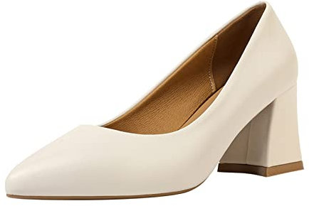 Dirndl Schuhe Damen: Flacher Absatz Pumps Beige mit Riemchen Elegant Breite Füße Trachtenschuhe High Heels 2023 Slingback Absatzschuhe Business Weite H Hochzeit Stöckelschuhe