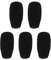 Lot de 5 bonnettes anti-vent pour microphone de conférence 48 x 12 mm
