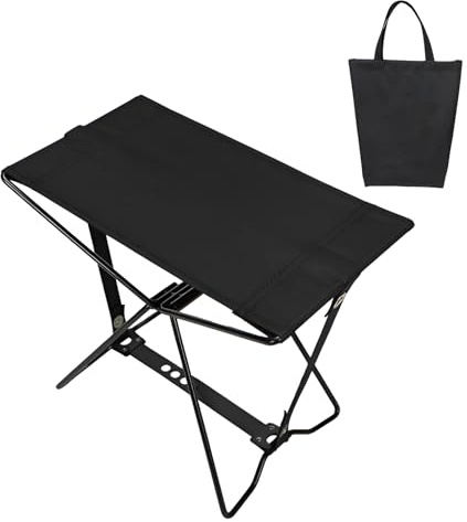 Taburete de Camping Plegable y portátil | Ligero y Plegable | Pequeña Silla | con de Transporte, Taburete de Senderismo y Capacidad de Carga de 100 kg – para Viaje al Aire Libre Trekking