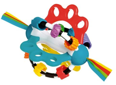 Playgro Baby Rasselball - Babyrasselball - Rasselball - Kinderrasselball - Rasselball - Motorik - Babyspielzeug - Babymotorik - farbig