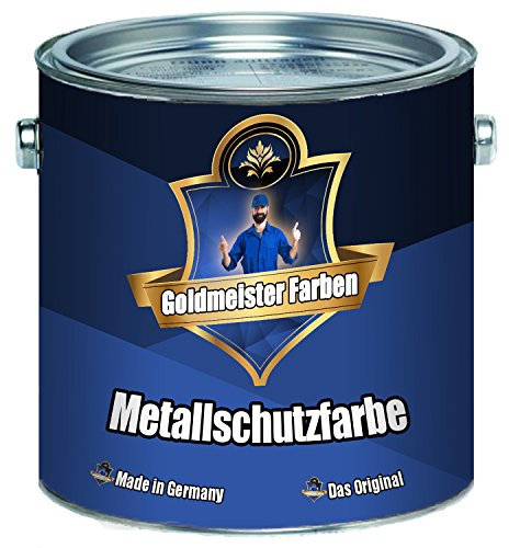 Färger Metallskyddsfärg premium Metallskyddslack metallack (1 L, Kiselgrå (RAL 7032)) Goldmeister