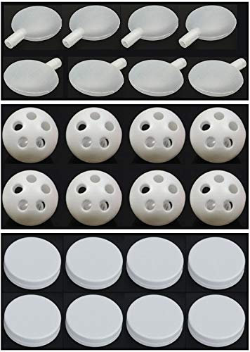 Shop of Wonder │ Maxi Set mit 8 Quietscherm, 8 Rasselbällen und 8 Rasseldosen zum Einnähen