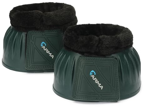Shires Över räckvidd/fleece trim stövlar-134F, grön svart päls, full