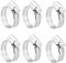 DRHOM Schlauchschellen Edelstahl Schneckenantrieb Schlauchschelle 6 Stück für Waschmaschine, Spülmaschine, Ablaufschlauch, Waschmaschinenanschluss Bandbreite 8mm Durchmesser 16-25mm
