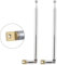 Vecys FM Teleskopantenne DAB Radio Antenne 7 Abschnitte FM Portable Radio Antenne für TV FM/VHF/UHF Stereo DVB-T Empfang (2 Stück)