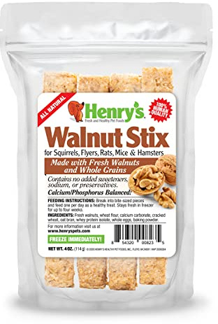 Henry's Walnut Stix - Treats for Squirrels, Flyers, Rats and Mice