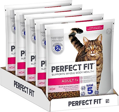 PERFECT FIT™ Katze Beutel Adult 1+ mit Lachs 5x1,4kg