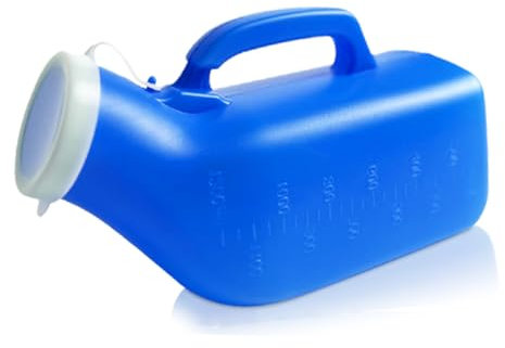 1 Pcs Urine Bottles, 1200ml Pee Bottle for Men with Lid for Hospital Use, Home Care, Travel and Camping