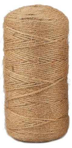 300m×3mm Juteschnur, Kordel, Kordelband, Hanfseil, Hergestellt aus Naturfasern, Seine Reißfeste Eigenschaft Macht es ideal für Garten-Dekoration und Dekorative Verpackungen