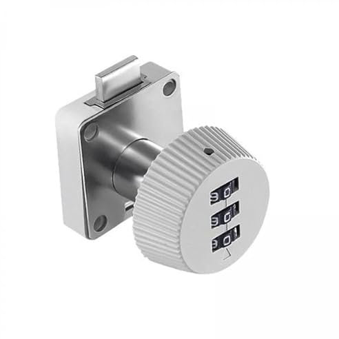 MagiDeal 2x Serrure à Code D'armoire, Serrure à Came Combinée, Serrure de Meuble de Classeur, Serrure de Porte D'armoire, pour Garage de Tiroir de Bureau de