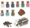 FRCOLOR Crystal Stones Chips Bottles 10 Mini Bottles Set for Wedding Favours Home Bar Hotel Decor