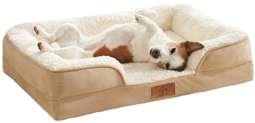 VEEL PET Cuccia Ortopedica per Cani con Fodera Impermeabile Lavabile (Small)