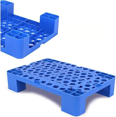 Kraftig plastpall 42 x 50 x 12 cm andningsbar lagerförvaringspallar för gods, idealiska för stormarknader och garageutrustning hållbar och lätt design