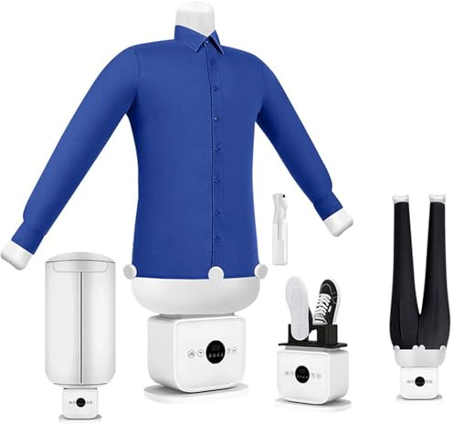 LXPINGMM Plancha automática, secador y Plancha de Aire Caliente automáticos, Secado rápido en 8 Minutos, Secado 360° sin Zonas sin Planchar, para Camisas, Zapatos, Pantalones y Faldas C