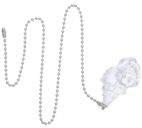 BETOOKY Conch Beaded Ceiling Fan Pull Chain Extension och Slät Metallkedja för Lampkedja Bekväm och Slitstark Sträng för Taklampa och Fläkt Enkel Installation och Ergonomisk Design