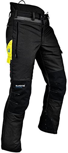 Pfanner Ventilation Schnittschutzhose Klasse 1 Gladiator Gewebe, Farbe:schwarz, Größe:3XL (langgr.)