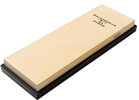 Rockingham Forge Ceramic Whetstone, Medium 1000 Grit - Professional Quick & Easy Knife Sharpening Stone with Non-Slip Base - Long Lasting