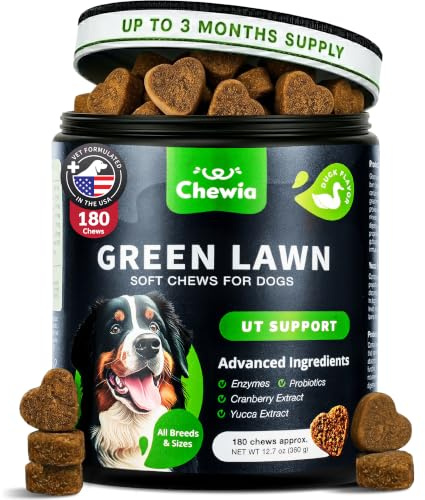 Dog Urine Neutralizer Chews β Grass Saver for Lawn & Green Grass