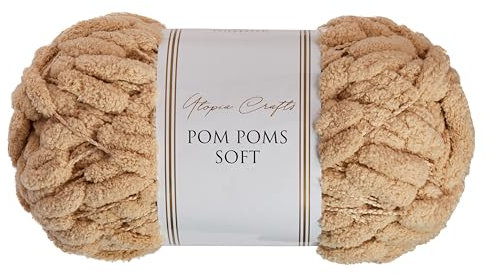 Utopia Crafts Pom Pom Soft Yarn 200g (Milk Shake)