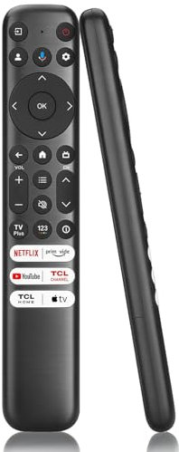 Replacement TCL TV Remote Control for Smart TVs LED LCD Smart TV, TCL Remote Control RC813 Compatible with Q6/Q7/QM8/S3/S4 Series with Netflix, YouTube, and more 6 Buttons (No Voice Control)