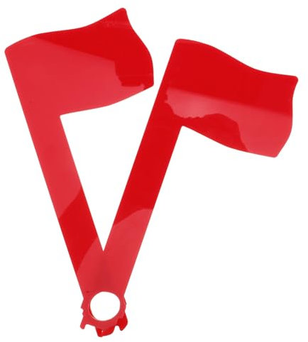 BESPORTBLE 2pcs Acrylic Mailbox Flag Replacement Little Red Flag Accessories for Outdoor Garden Mailbox Alert and Decor