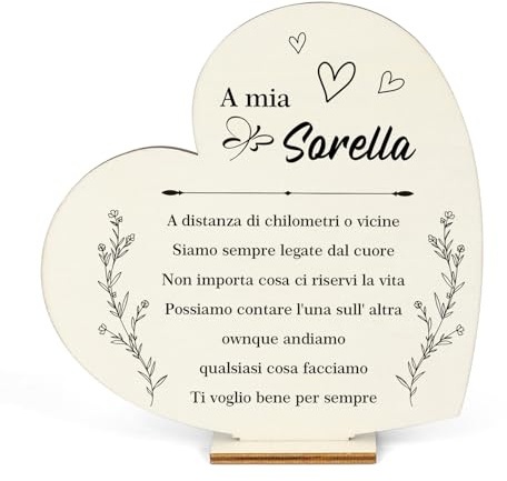 Regali Originali Ornamenti Di Legno per Sorella Compleanno