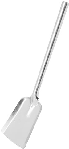 Warmhm Paletta per Cenere Stufa in Metallo Resistente al Calore Impugnatura Ergonomica Pala per Pulizia Carbone e Stufa a Legna Attrezzo Versatile per Giardino Barbecue e Uso