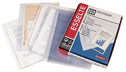 Esselte 46099 – Fundas A4 85 Micras Multitaladro 100