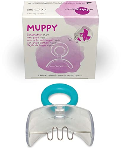 Dr. Hinz Dental Muppy Tunggaller (storlek 2), transparent och styv, ortodontisk, standardflöde, tandskydd