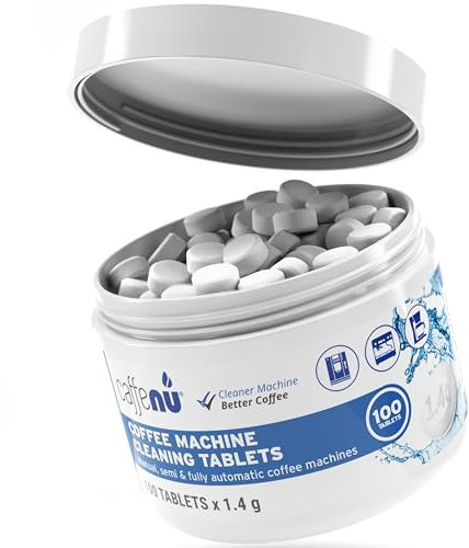 Espresso Cleaning Tablets. 100 x 1.4g. Used Every 100 Cups. Automatic, Superautomatic & Bean to Cup Machine Cleaning Tablets. Use with Descaling