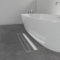 GY Bath Duschrinne 80cm Komplettset,2 in 1 Edelstahl Bodenablauf Befliesbar,Siphon mit Geruchsstop, Haarsieb - Duschablauf