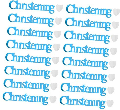 TOPPERFUN 3bolsas Confeti De Bautizo Para Mesa De Shower Decoraciones Para Bautizo De Niña Confeti Lentejuelas