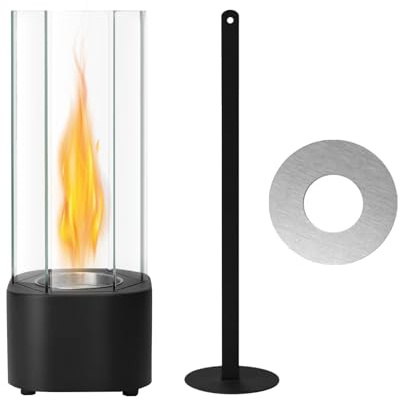 Chimenea sobremesa etanol con Forma de Tornado | Chimenea sobremesas Interiores | Lámpara sobremesas etanol Transparente Accesorios iluminación | Calentador Mesa pie fogatas para decoración del hogar