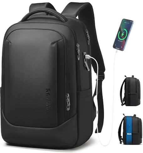 Mochila Expandible 40L para Portátil 16 Pulgadas, Mochila de Viaje Hombre