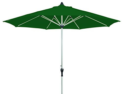acapole marché Parasol rond 300 cm Avec mât articulé Platine Forest Vert 6,4 kg sans pied