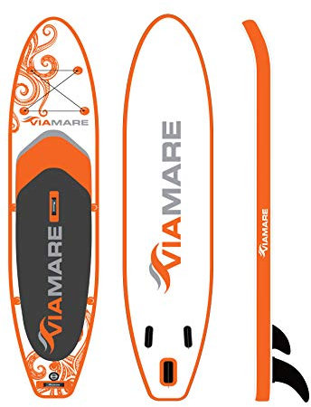VIAMARE SUP Board Set 330 S Octopus orange